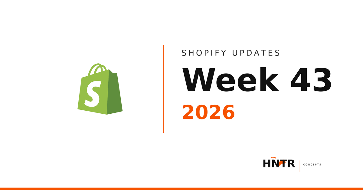 Shopify updates week 43 2026